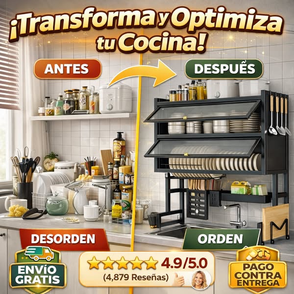 Transforma tu Cocina en un Espacio Moderno, Organizado y Sin Desorden en Minutos